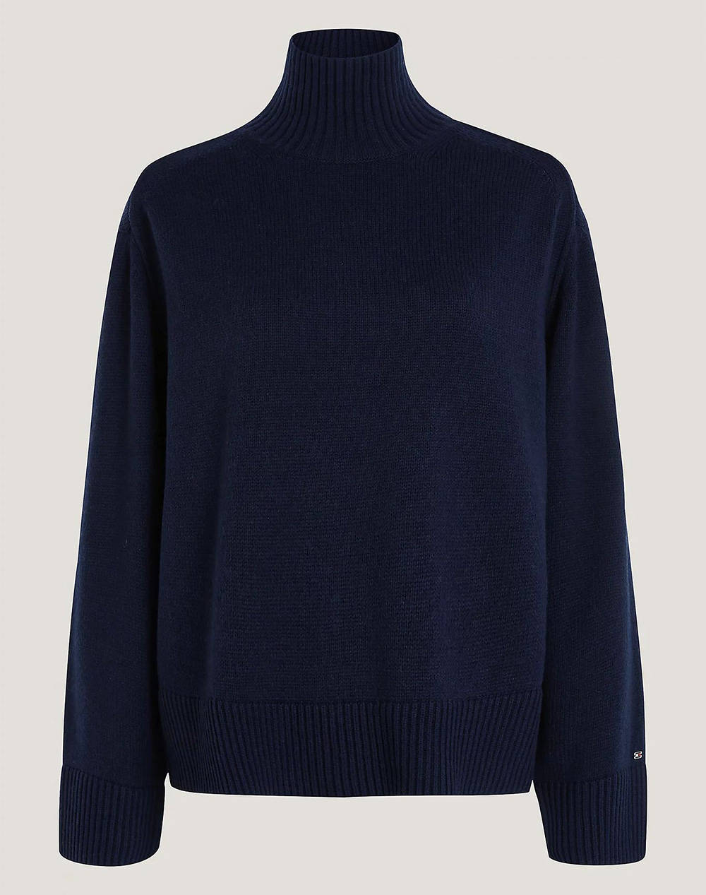 TOMMY HILFIGER WOOL BLEND MOCK-NK SWEATER