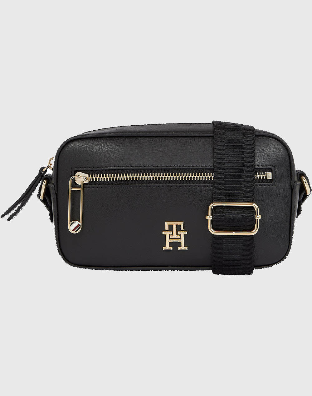 Tommy Hilfiger Iconic Monogram Camera Bag in Black