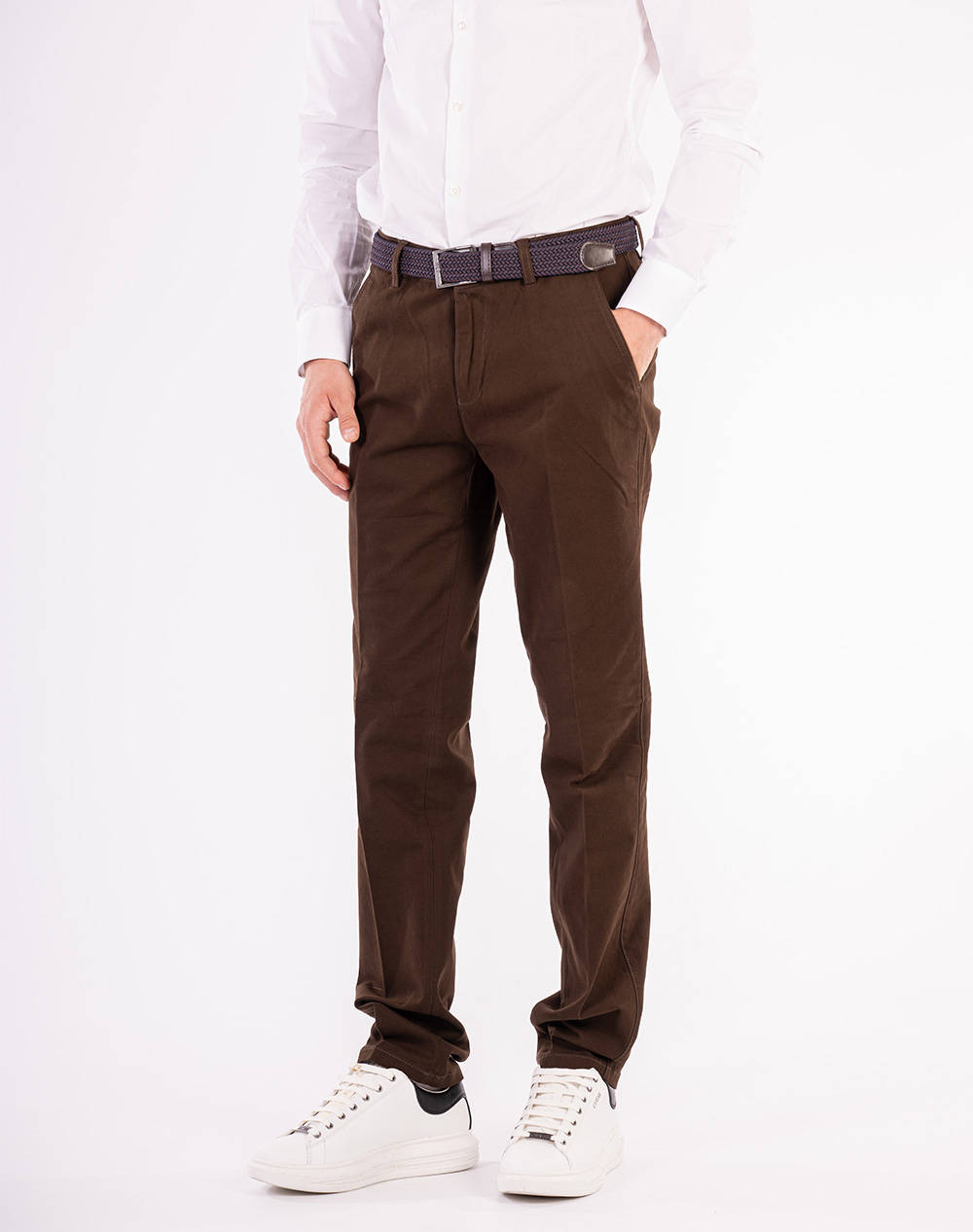 LEXTON LEXTON CHINO PANTS 09.32.BA-BROWN Brown