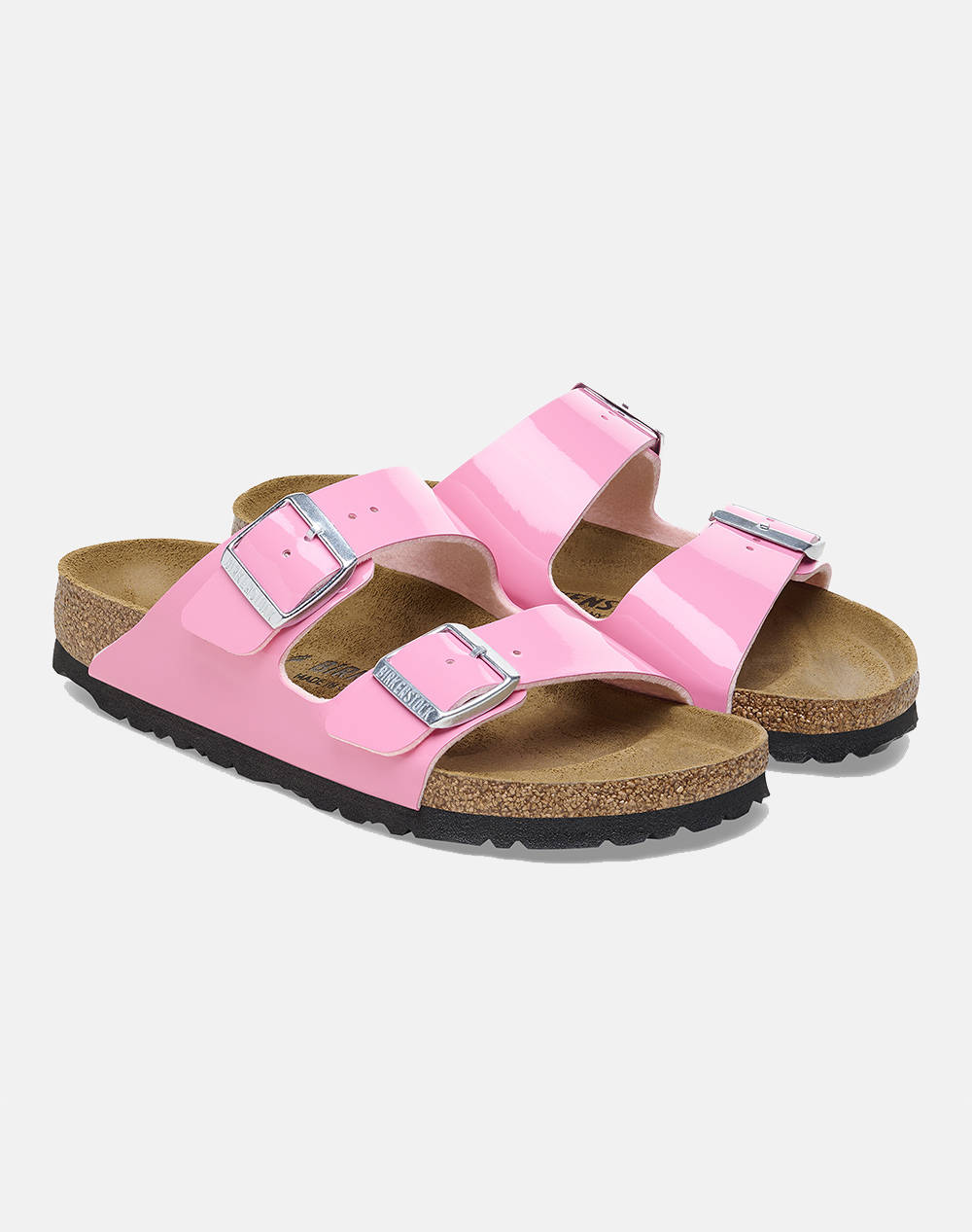 BIRKENSTOCK BS CLASSIC ARIZONA BF PATENT CANDY PINK/BLACK 35 - 43 NARROW SEASONAL WOMENS SHOES