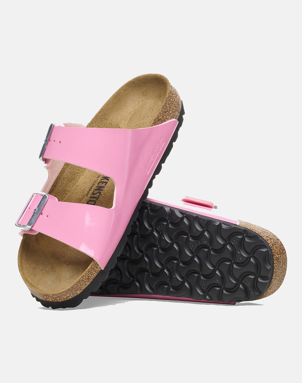 BIRKENSTOCK BS CLASSIC ARIZONA BF PATENT CANDY PINK/BLACK 35 - 43 NARROW SEASONAL WOMENS SHOES