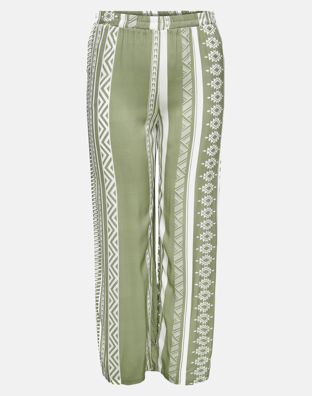 ONLY CARMAKOMA CARMACOMA BY ONLY CARMARRAKESH LIFE WIDE ANKEL PANTS 15256365-Mermaid Green