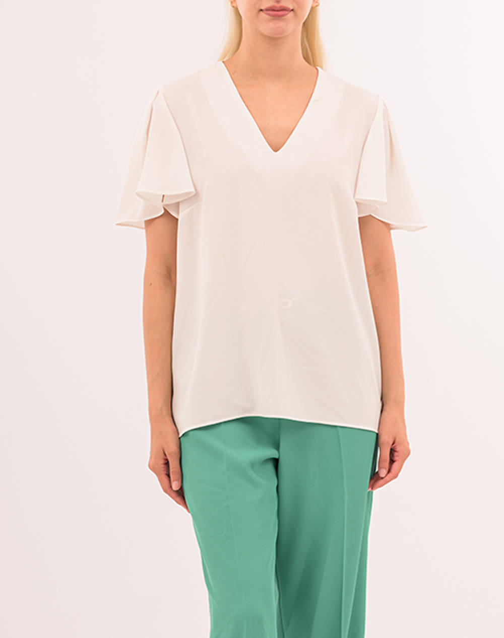 FOREL shirt with ruffled sleeves