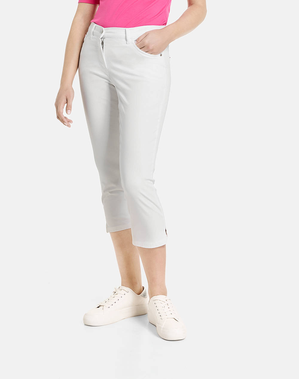 GERRY WEBER GERRY WEBER PANT LEISURE CROPPED 222070-67965-99600 White