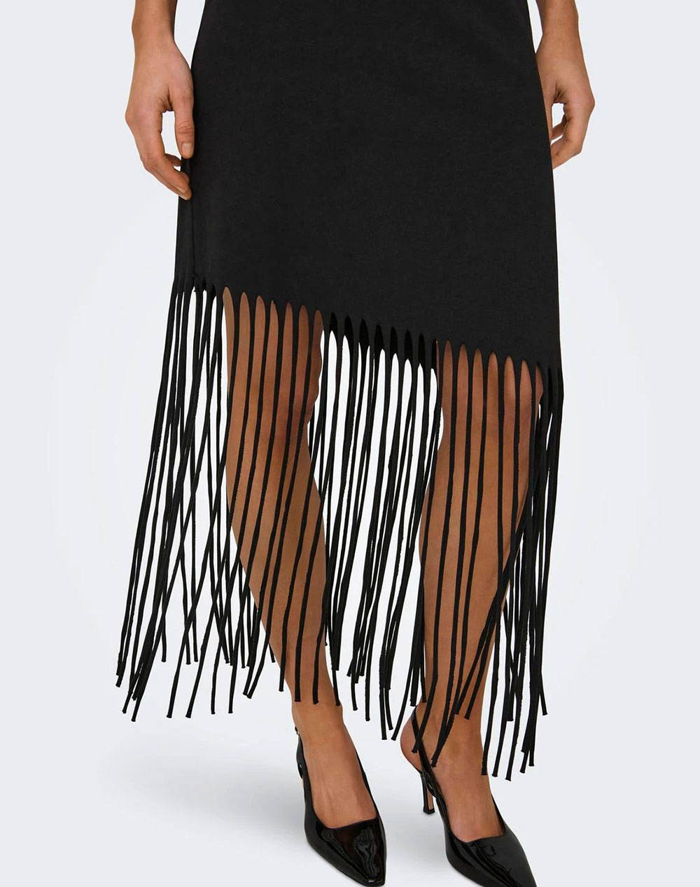 ONLY ONLZINNA S/L FRINGE DRESS CS JRS