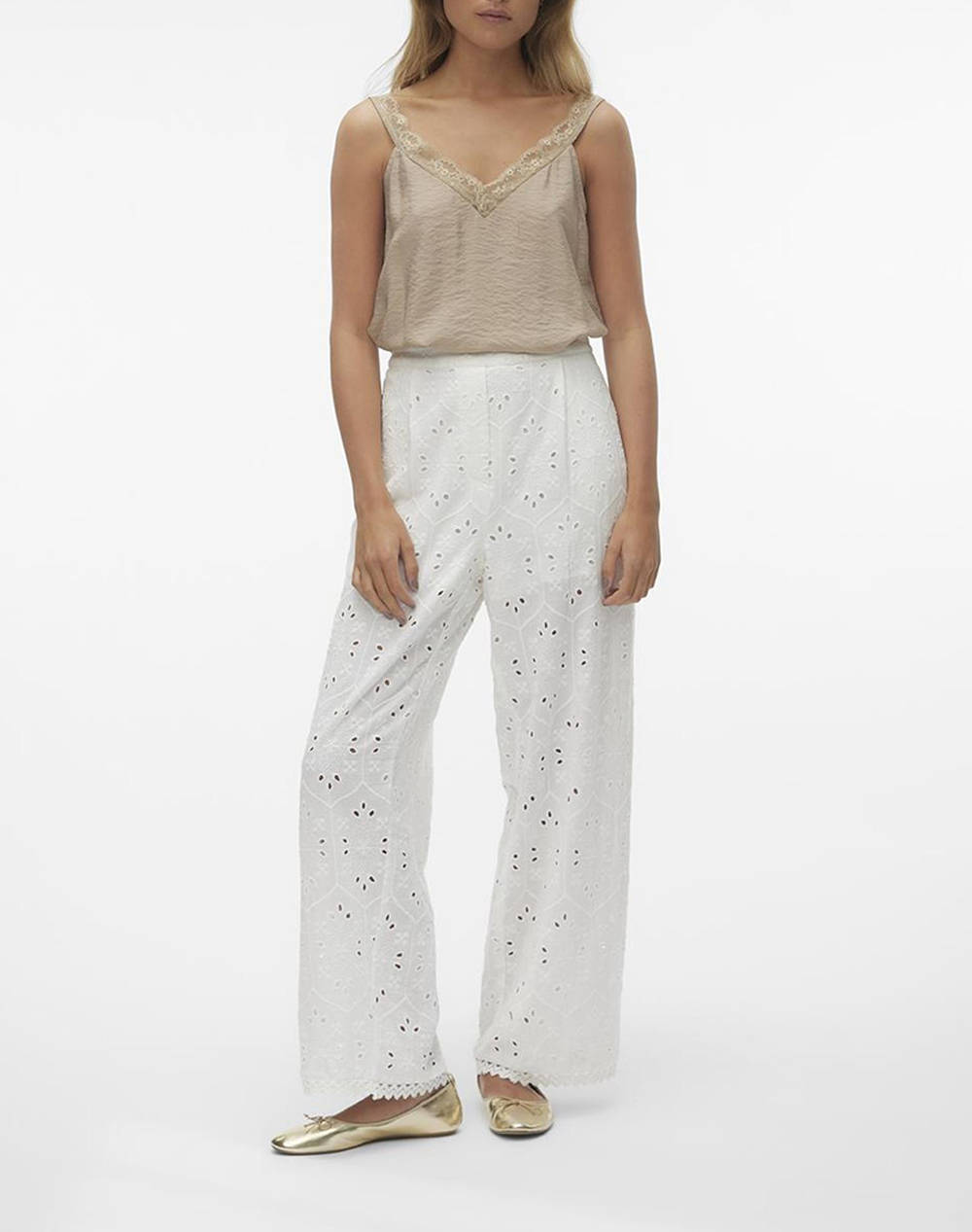 VERO MODA APRVMIRINA HW WIDE PANTS WVN BTQ GA