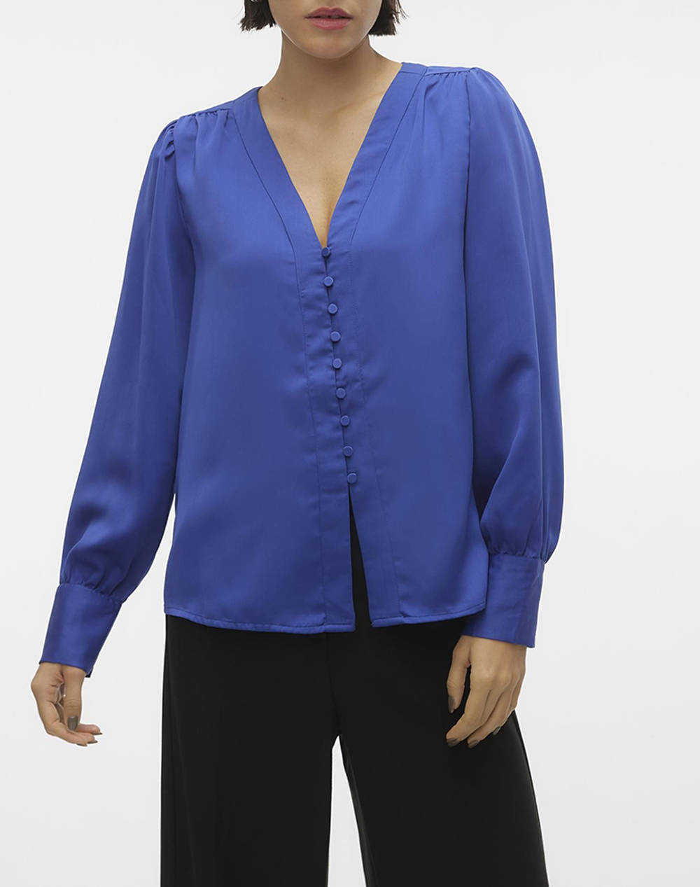 VERO MODA VMGISANA V-NECK SHIRT WVN BTQ