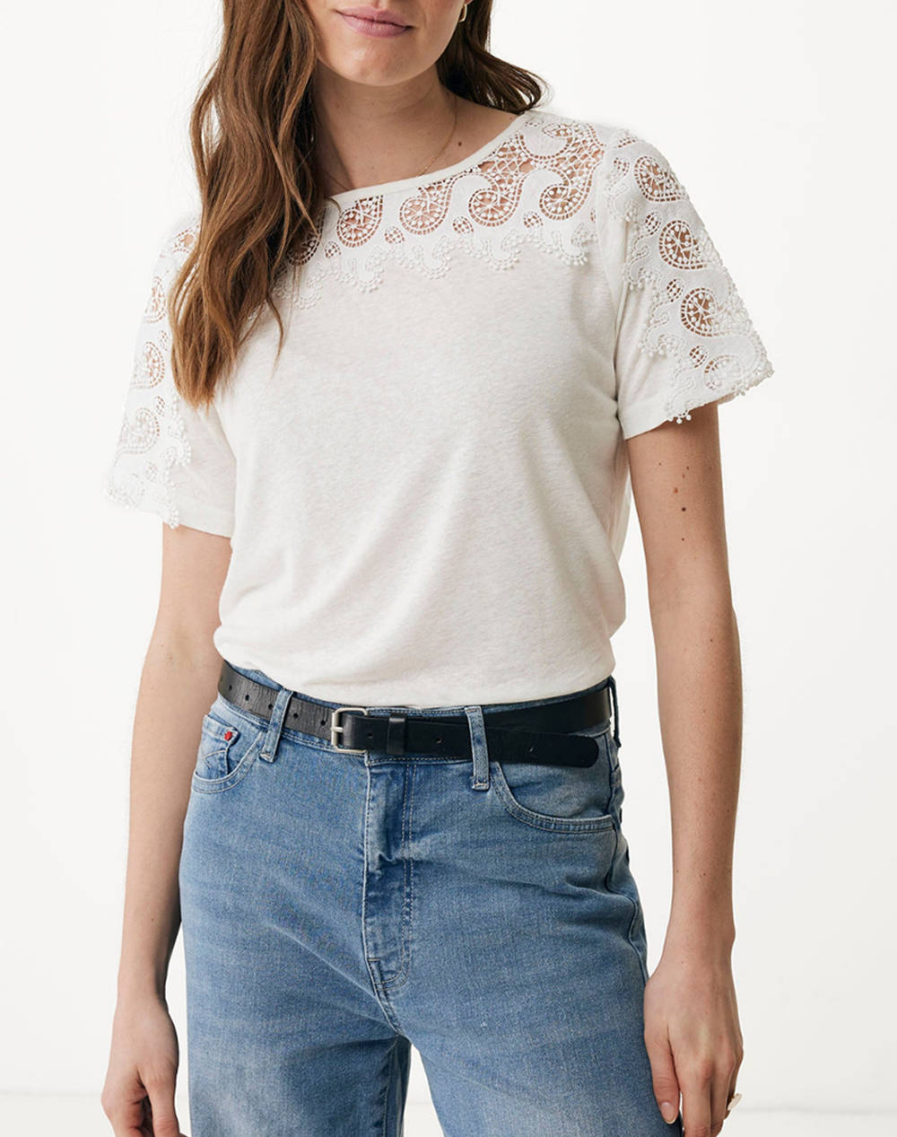 MEXX Lace insert t-shirt