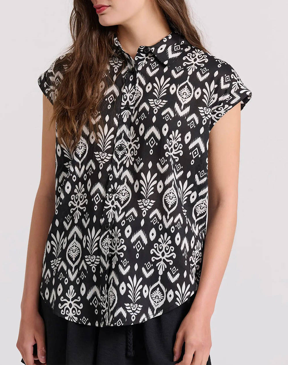 FUNKY BUDDHA Printed shirt with print in boho look