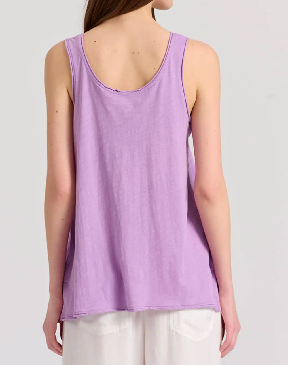 FUNKY BUDDHA Womens self-coloured tank top - The essentials