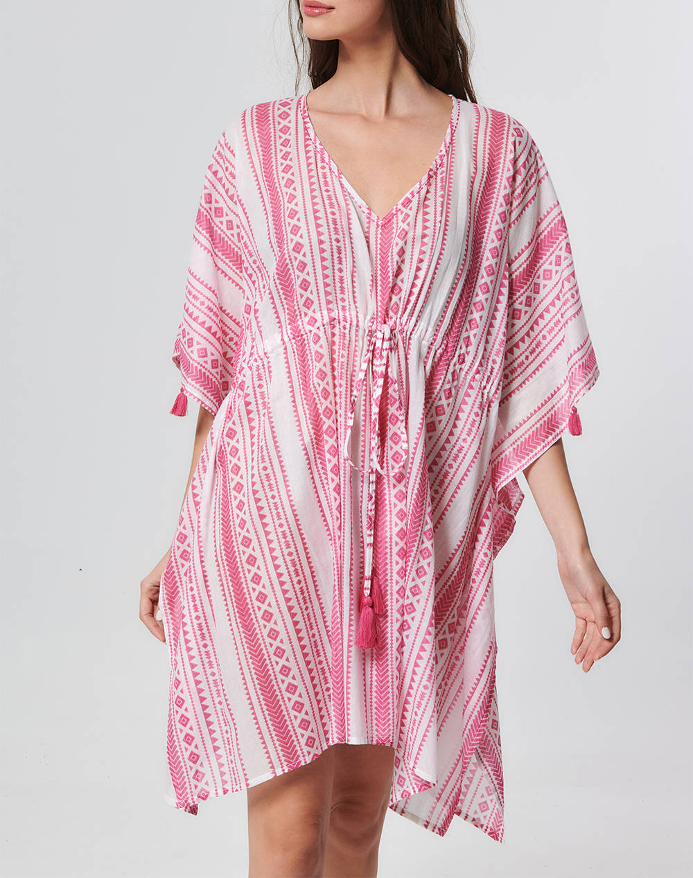 INDIRA SHORT PRINTED KAFTAN