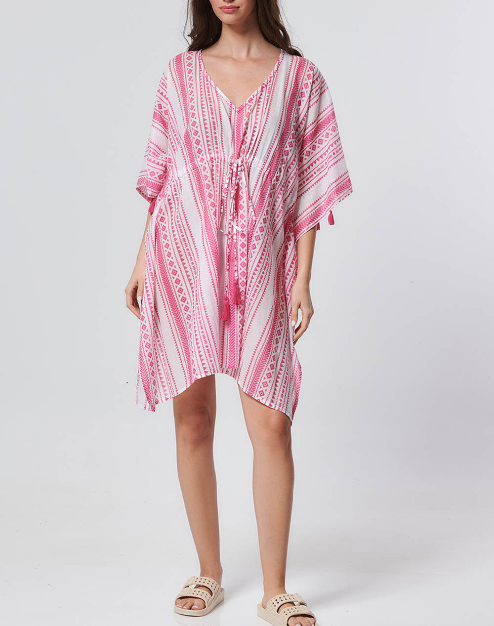 INDIRA SHORT PRINTED KAFTAN