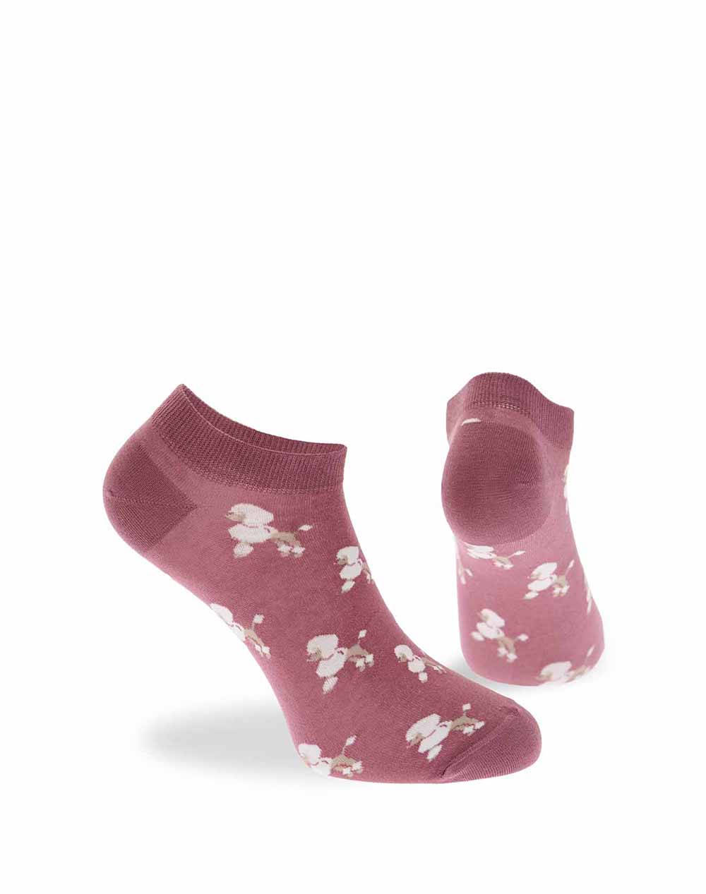 WALK WOMENS COTTON CROP PATTERNED SOCKS