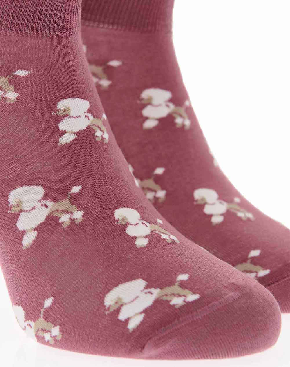 WALK WOMENS COTTON CROP PATTERNED SOCKS