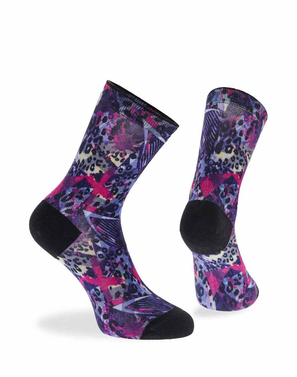 WALK 3SIXTY WOMENS SOCKS PRINTED BAMBOO