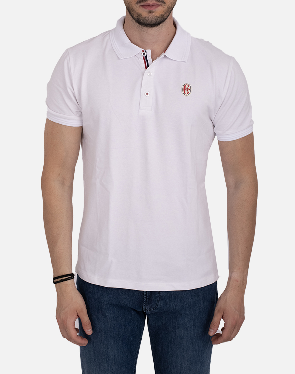 CONTE OF FLORENCE POLO TARAWA 6552006U-376 White φωτογραφία