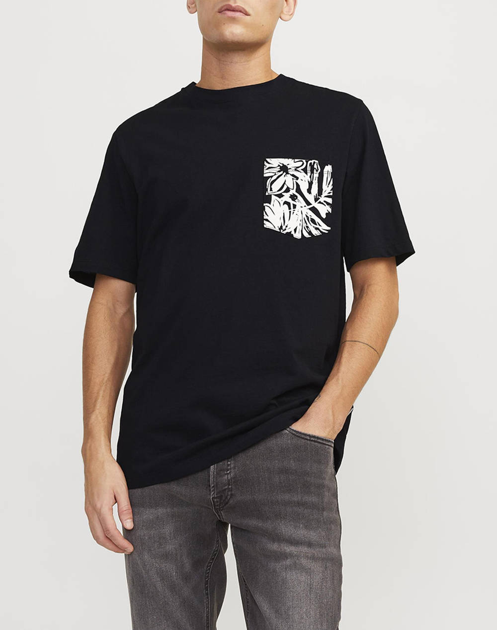 JACK&JONES JORLAFAYETTE POCKET TEE SS CREW NECK LN