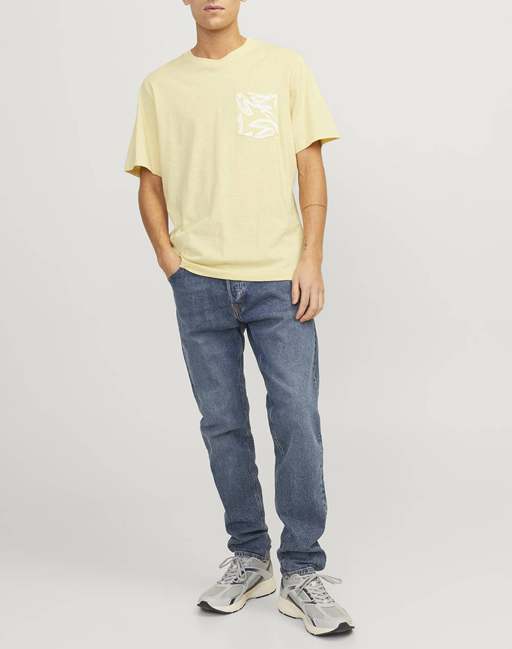 JACK&JONES JORLAFAYETTE POCKET TEE SS CREW NECK LN