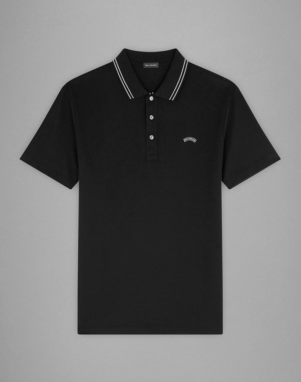 PAUL&SHARK MEN”S KNITTED POLOSHIRT 24411274-3XL-6XL-11 Black