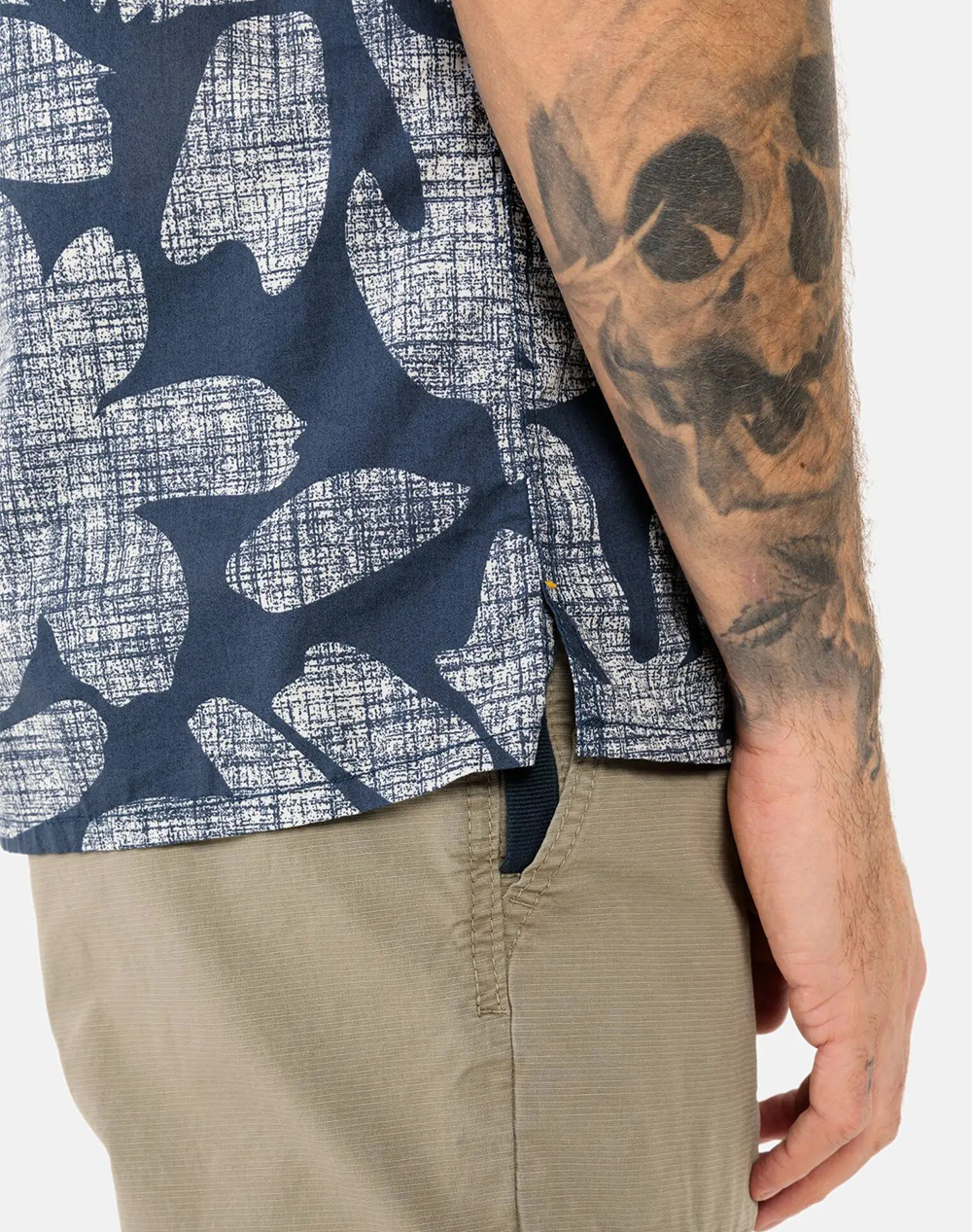 CAMEL ACTIVE SHIRT SS Resort print