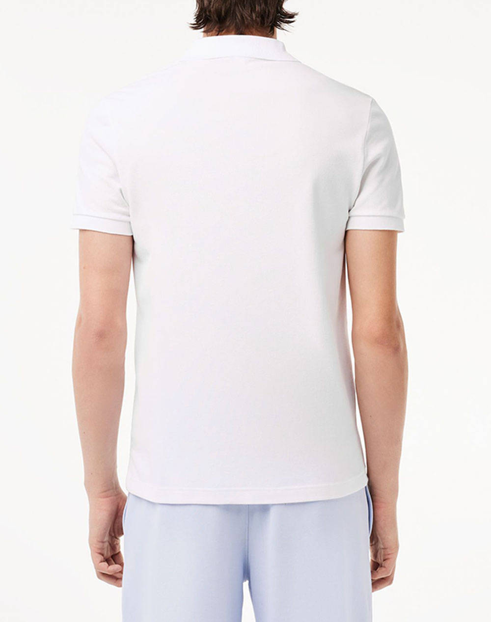 LACOSTE SHORT SLEEVED RIBBED COLLAR SHIRT