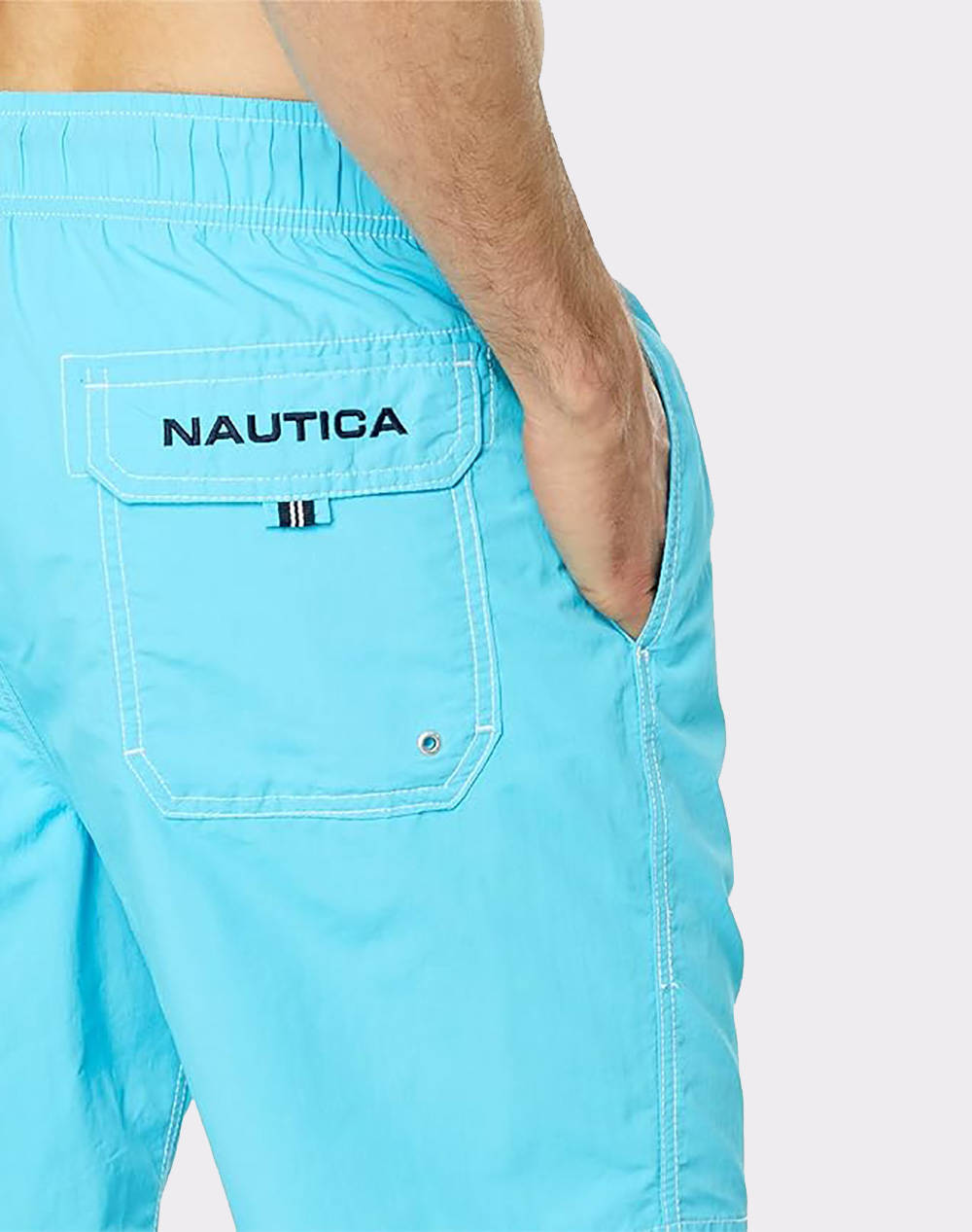 NAUTICA SWIMWEAR 8 ANCHOR FULL ELASTIC SOLID TRUNK