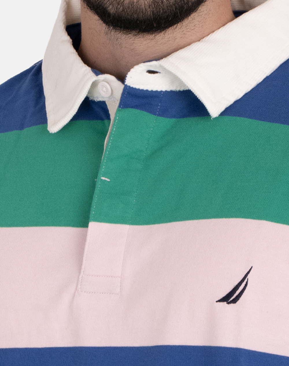 NAUTICA ΜΠΛΟΥΖΑ ΠΟΛΟ ΚΜ SS STRIPED RUGBY POLO_SUSTAINABLE SS STRIPED RUGBY POLO_SUSTAINABLE