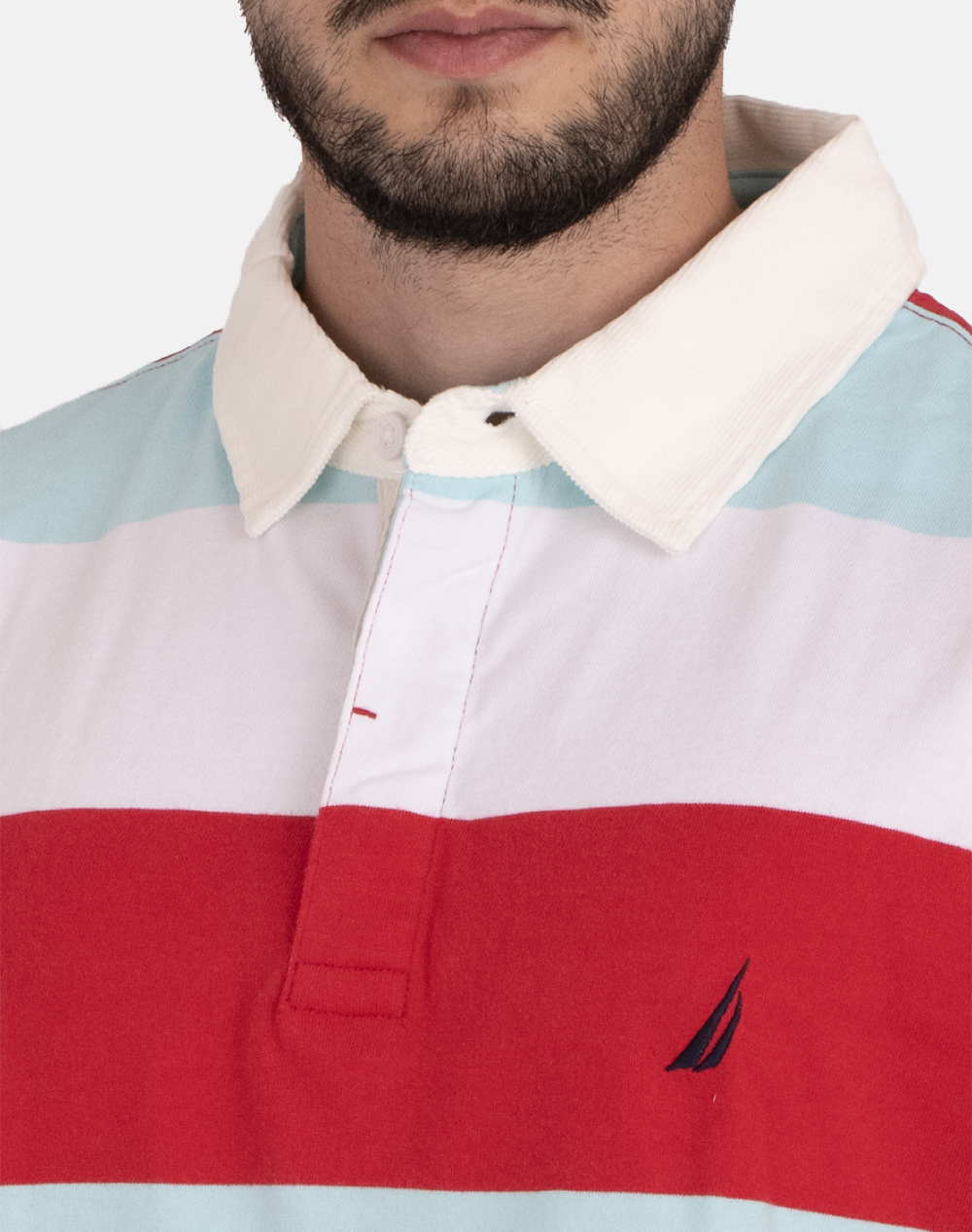 NAUTICA POLO SHIRT SS STRIPED RUGBY POLO_SUSTAINABLE SS STRIPED RUGBY POLO_SUSTAINABLE