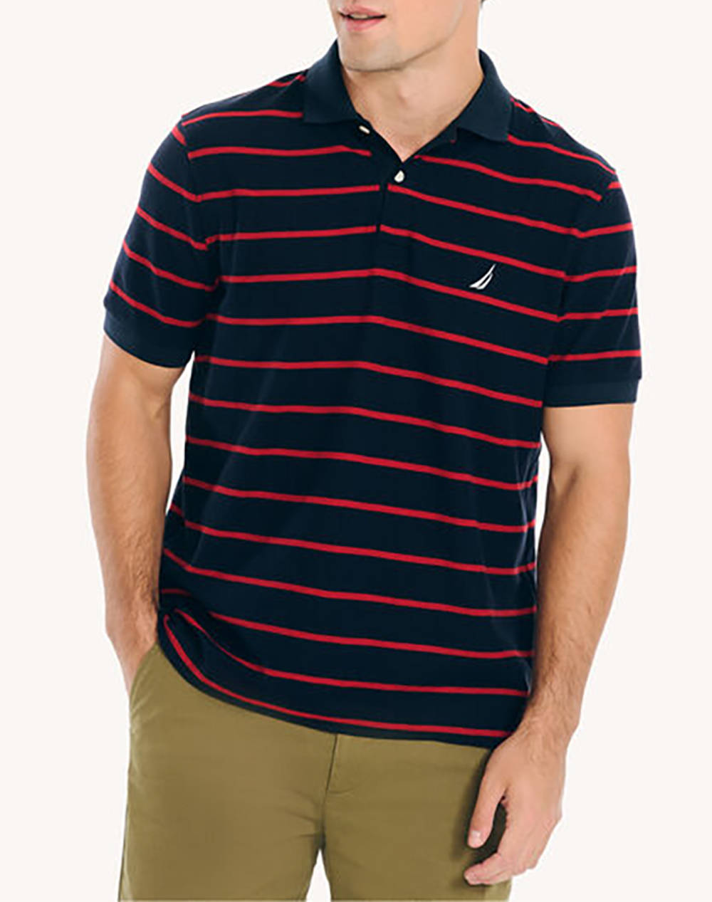 NAUTICA POLO SHIRT SS STRIPE DECK POLO_SUSTAINABLE SS STRIPE DECK POLO_SUSTAINABLE