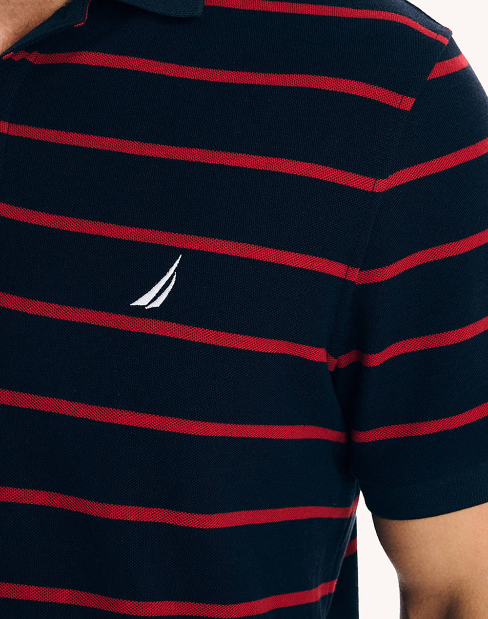 NAUTICA POLO SHIRT SS STRIPE DECK POLO_SUSTAINABLE SS STRIPE DECK POLO_SUSTAINABLE