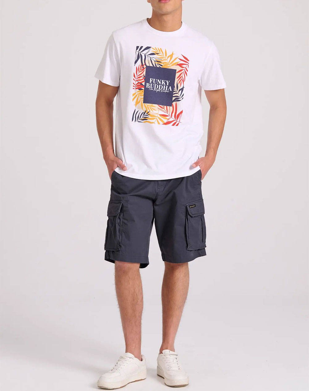 FUNKY BUDDHA Loose fit cargo shorts