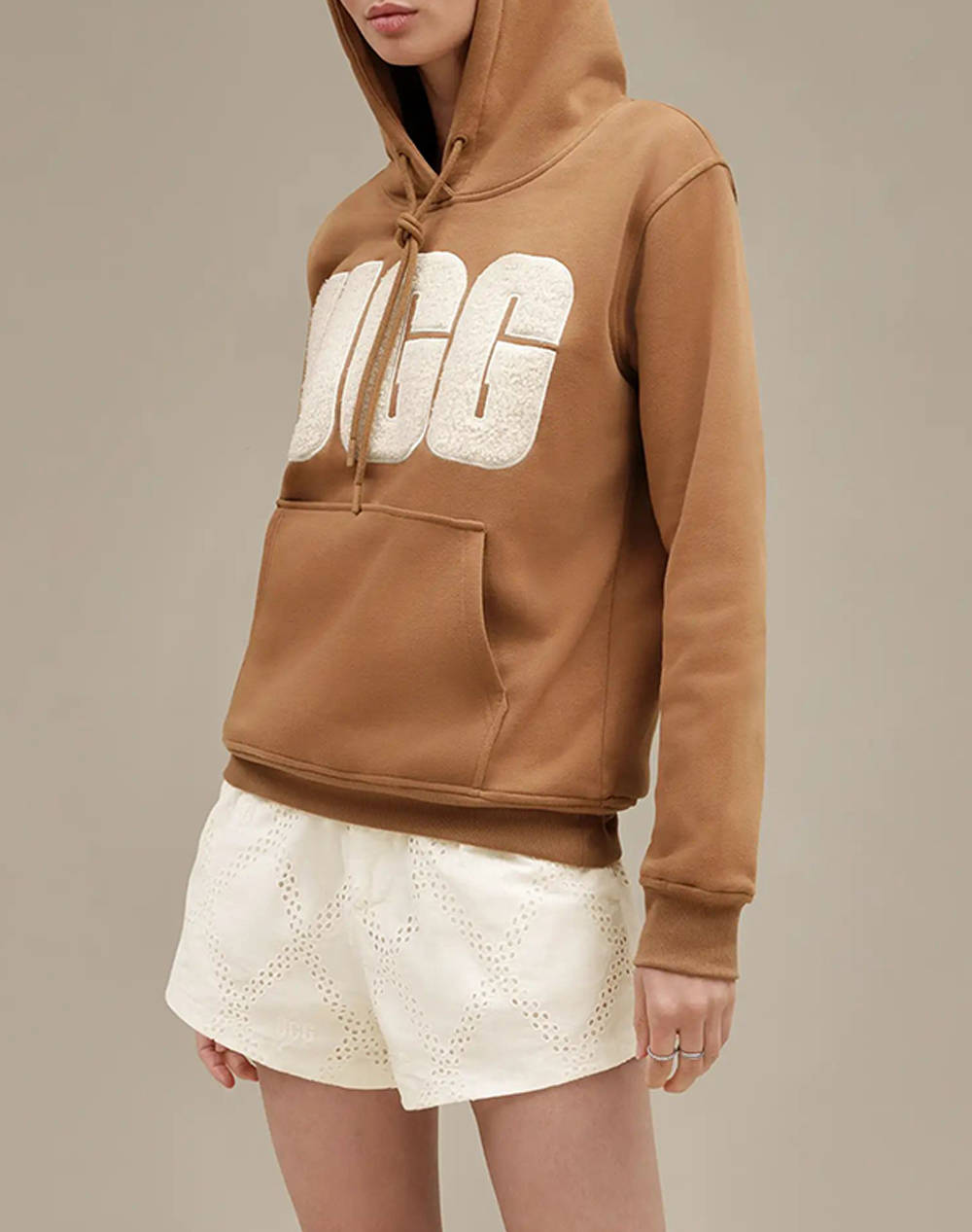 UGG Rey UGGfluff Logo Hoodie