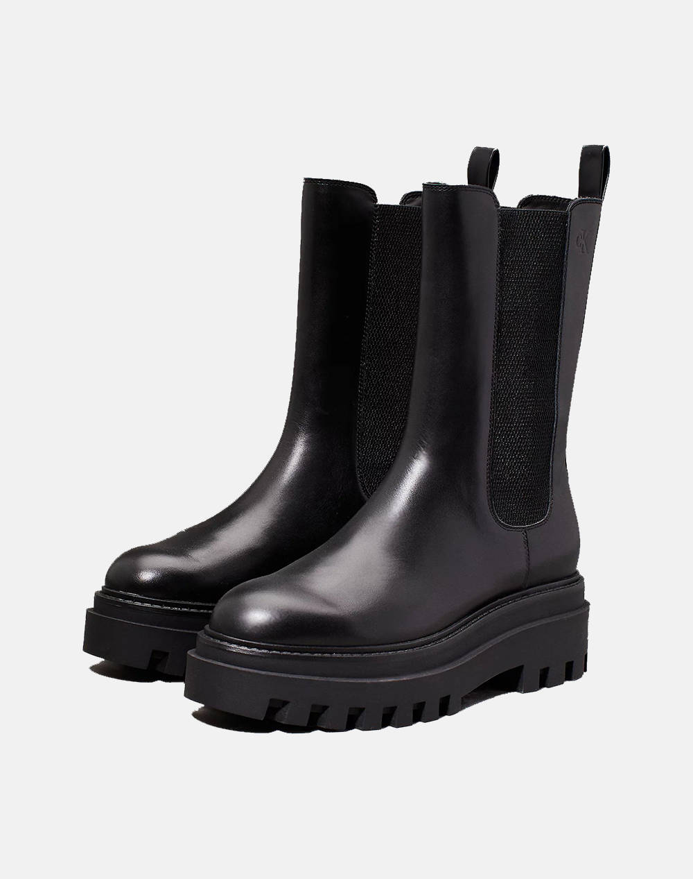 CALVIN KLEIN FLATFORM CHELSEA BOOT MG LTH