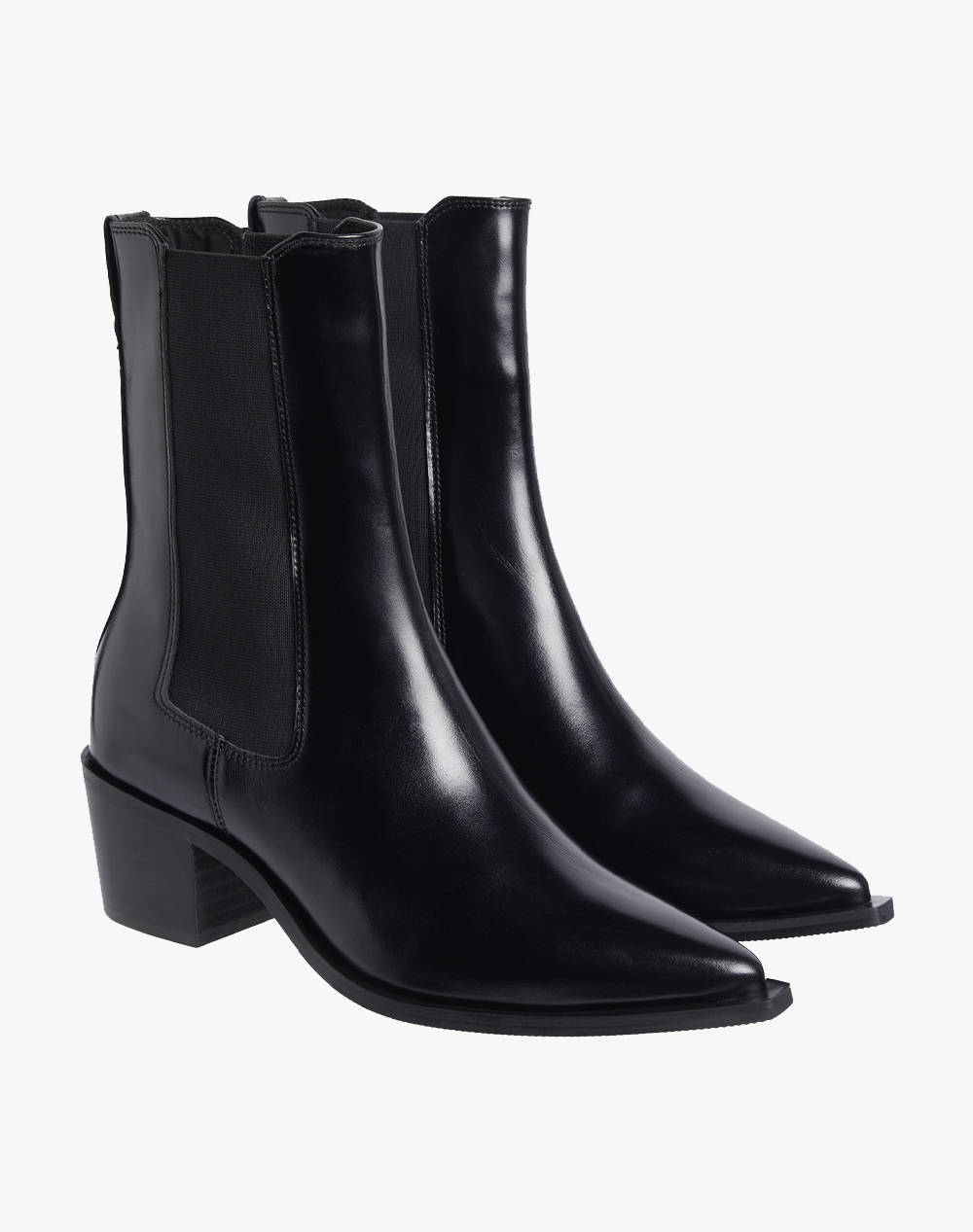 CALVIN KLEIN HEEL COWBOY BOOT LTH