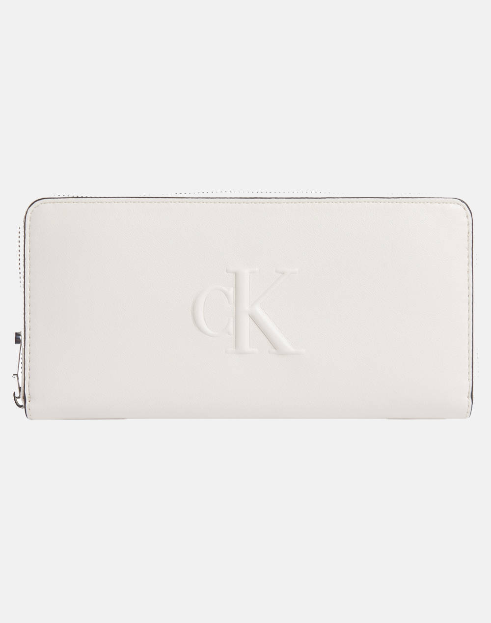 CALVIN KLEIN SCULPTED ZIP AROUND DEBOSS (Dimensions: 19 x 9.5 cm.)