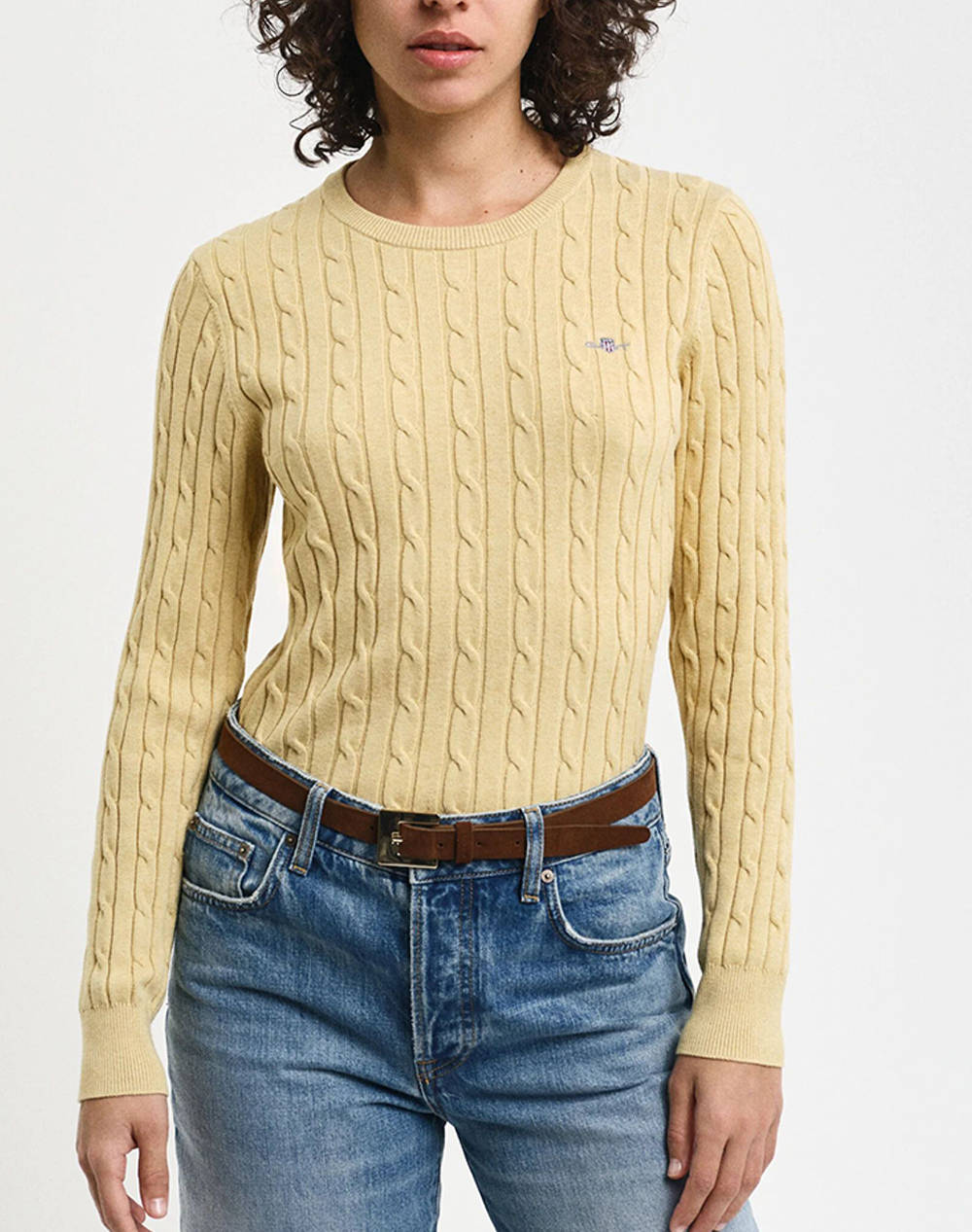 GANT ΠΟΥΛΟΒΕΡ ΜΜ STRETCH COTTON CABLE C-NECK