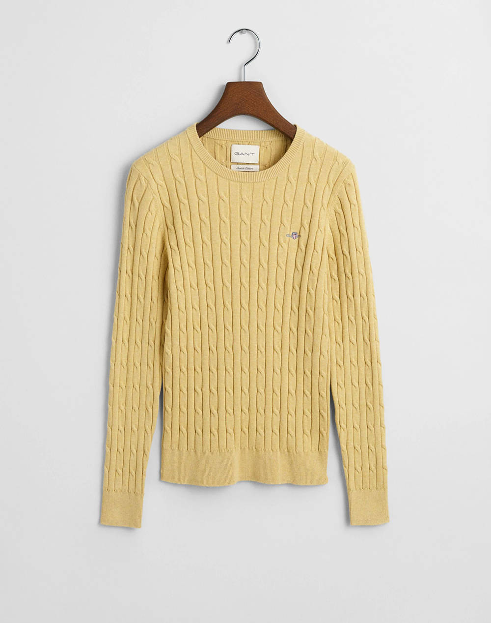 GANT SWEATER LS STRETCH COTTON CABLE C-NECK