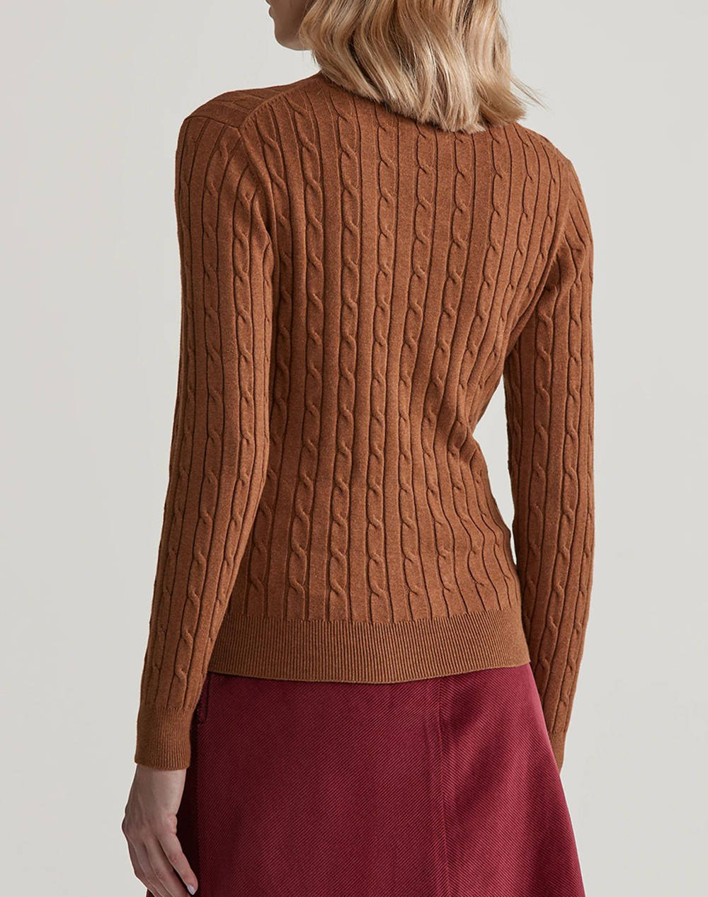 GANT ΠΟΥΛΟΒΕΡ ΜΜ STRETCH COTTON CABLE TURTLENECK