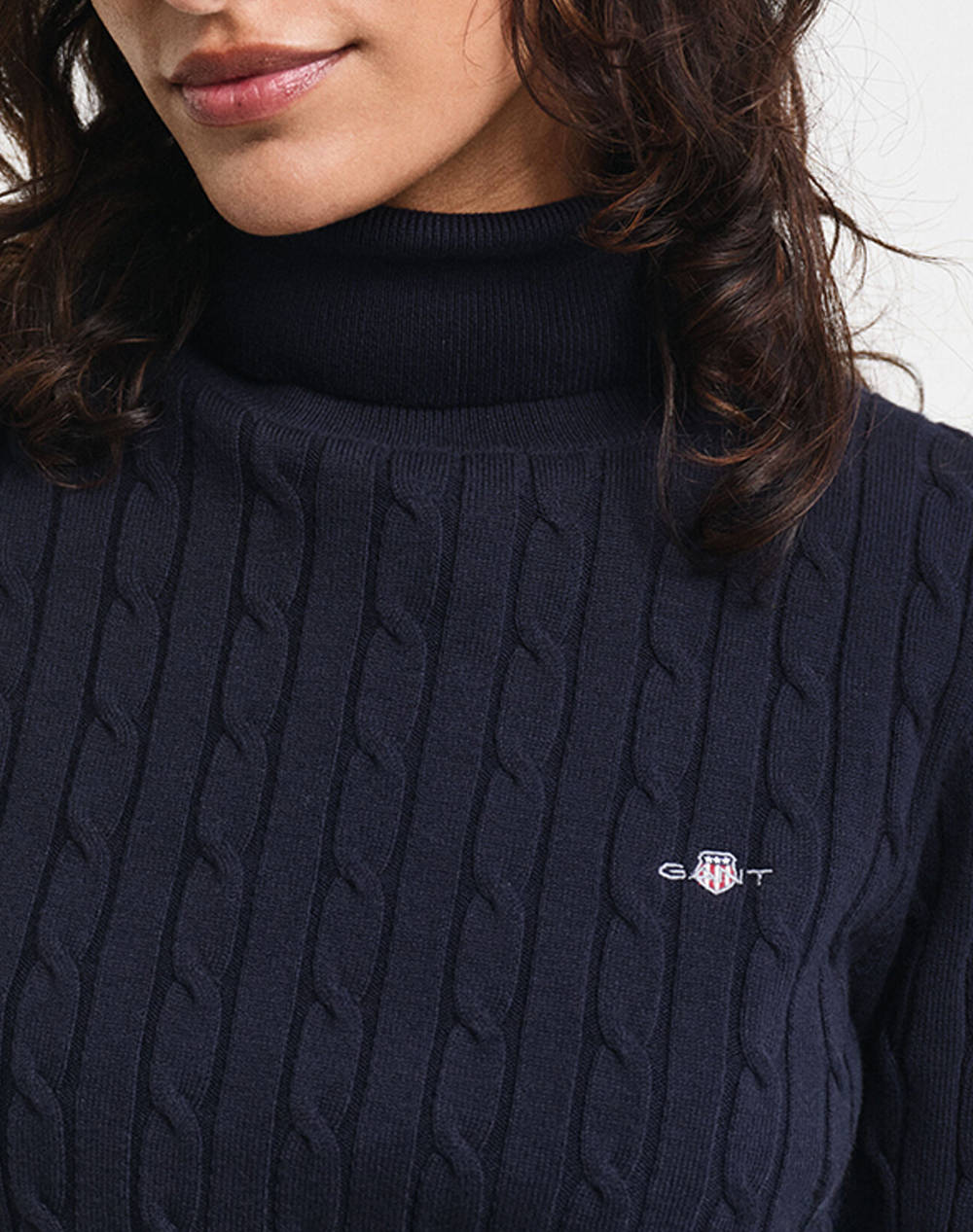 GANT ΠΟΥΛΟΒΕΡ ΜΜ STRETCH COTTON CABLE TURTLENECK