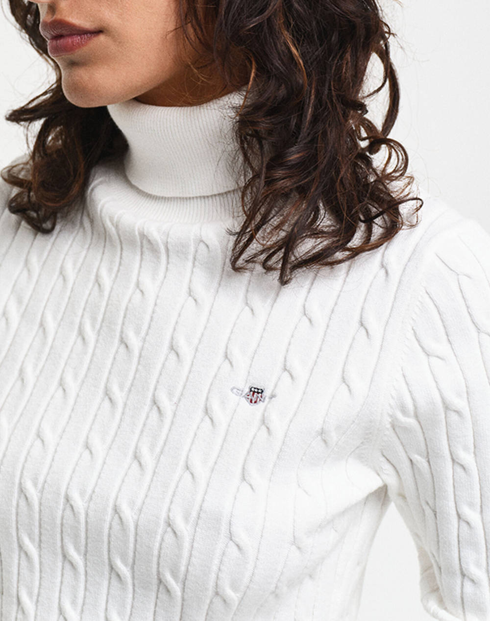 GANT ΠΟΥΛΟΒΕΡ ΜΜ STRETCH COTTON CABLE TURTLENECK