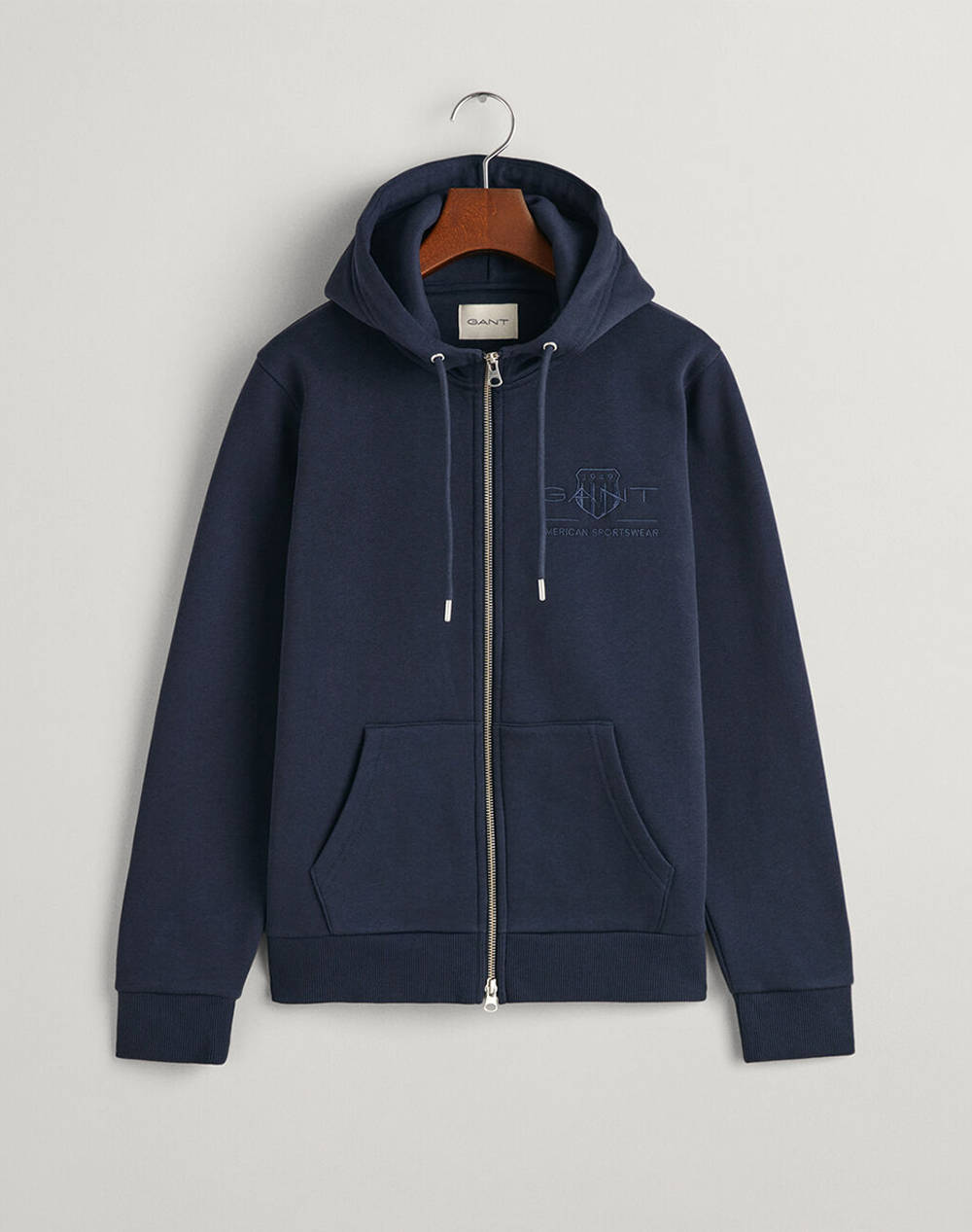 GANT ΖΑΚΕΤΑ ΦΟΥΤΕΡ REG TONAL SHIELD FULL ZIP HOODIE