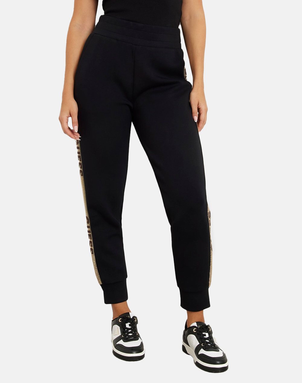 GUESS STUDS LOGO SWEATPANTS WOMEN