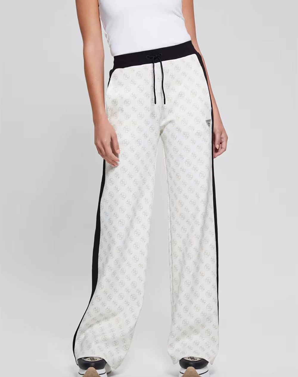 GUESS ELÉA 4G STRAIGHT LONG PANTS ΠΑΝΤΕΛΟΝΙ ΓΥΝΑΙΚΕΙΟ