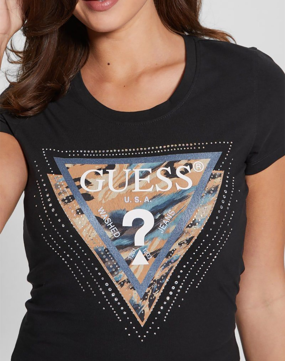 GUESS SS CN LEO TRIANGLE TEE ΜΠΛΟΥΖΑ ΓΥΝΑΙΚΕΙΟ