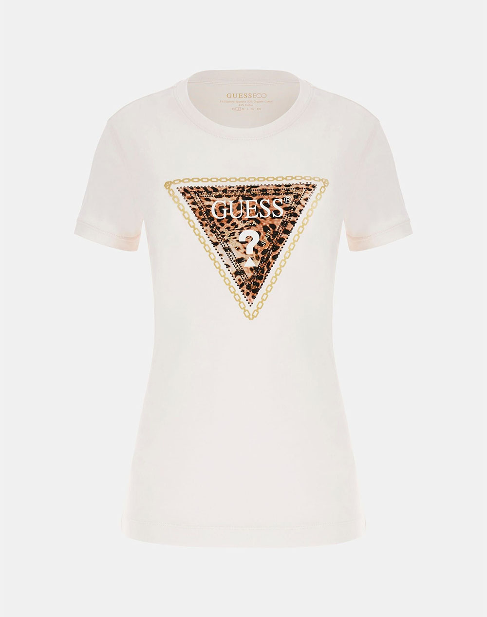 GUESS SS CN TRIANGLE LEO TEE WOMEN