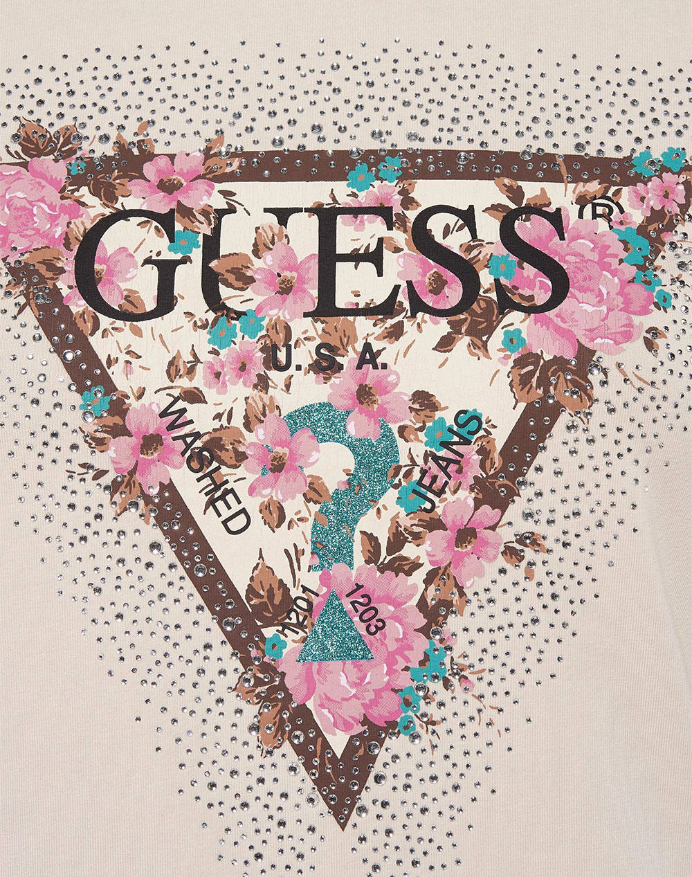 GUESS SS CN CHERRY FLOWER TEE ΜΠΛΟΥΖΑ ΓΥΝΑΙΚΕΙΟ