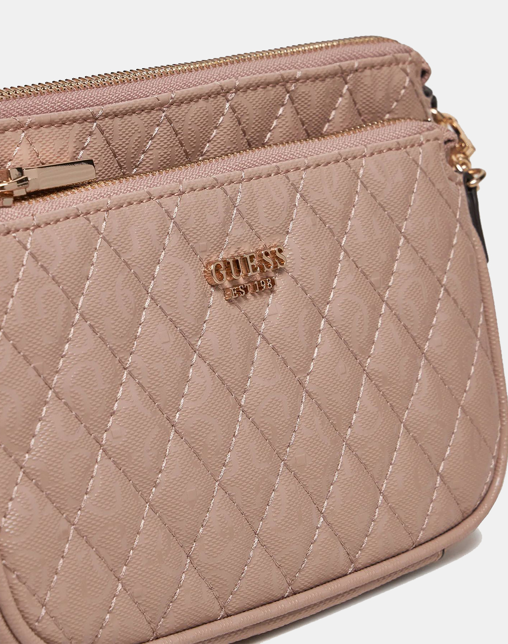 GUESS YARMILLA DBL POUCH CROSSBODY ΤΣΑΝΤΑ ΓΥΝΑΙΚΕΙΟ (Διαστάσεις: 24 x 13 x 5 εκ)