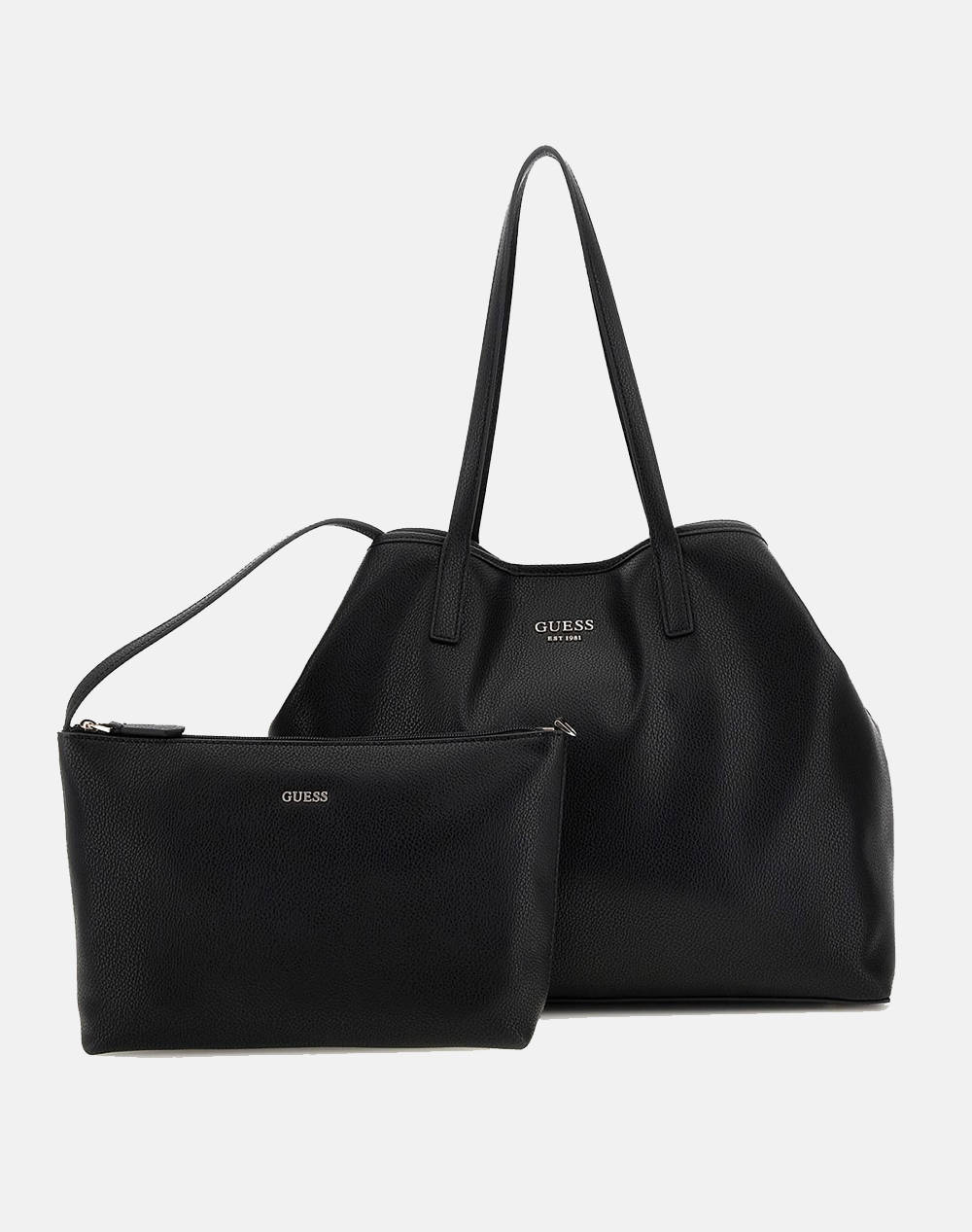 GUESS VIKKY II LARGE 2 IN 1 TOTE BAG WOMEN Dimensions 39 x 31 x 17.5 cm. Black Politikos shop.gr