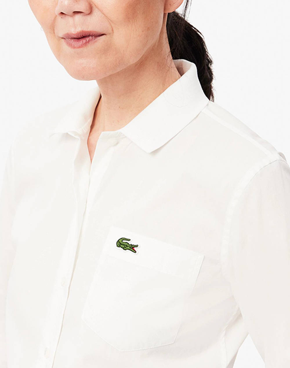 LACOSTE WOVEN SHIRT LS