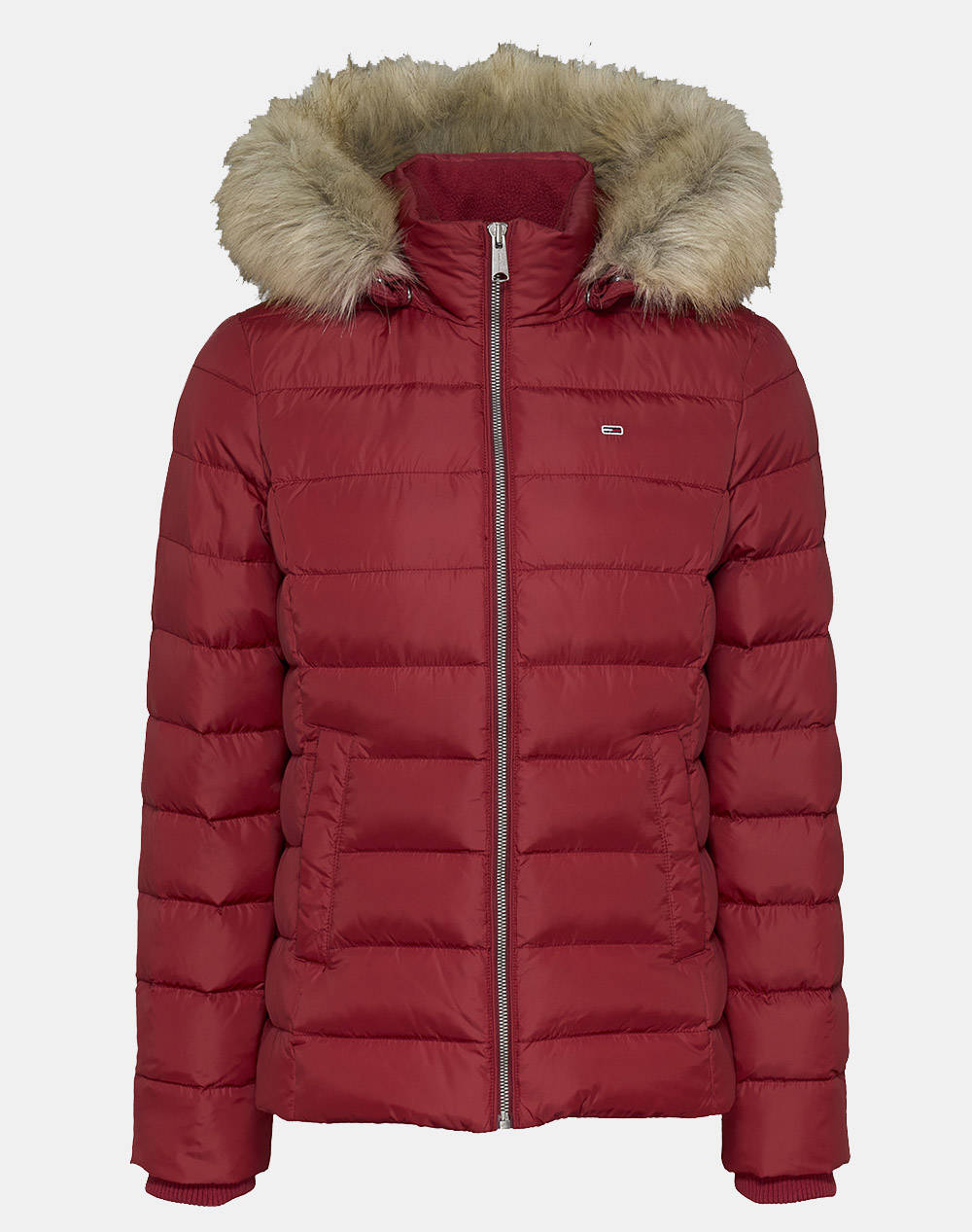  TOMMY JEANS TJW BASIC HOODED DOWN JACKET EXT DW0DW18312-XIT Red 2025